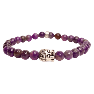 Amethyst Buddha Energy Bracelet