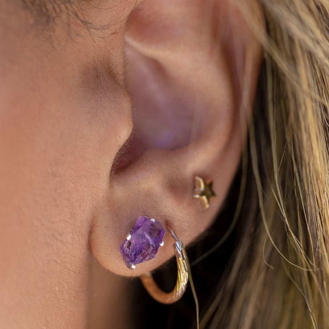 Amethyst Crystal Earrings