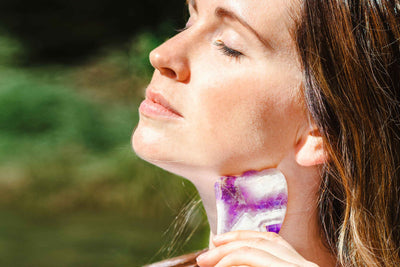 Amethyst Crystal Gua Sha - Energy Muse