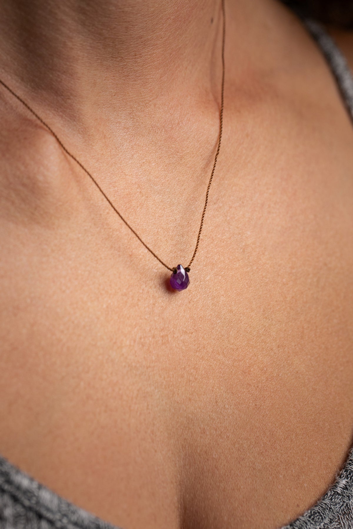 Amethyst Necklace for Wisdom - Energy Muse
