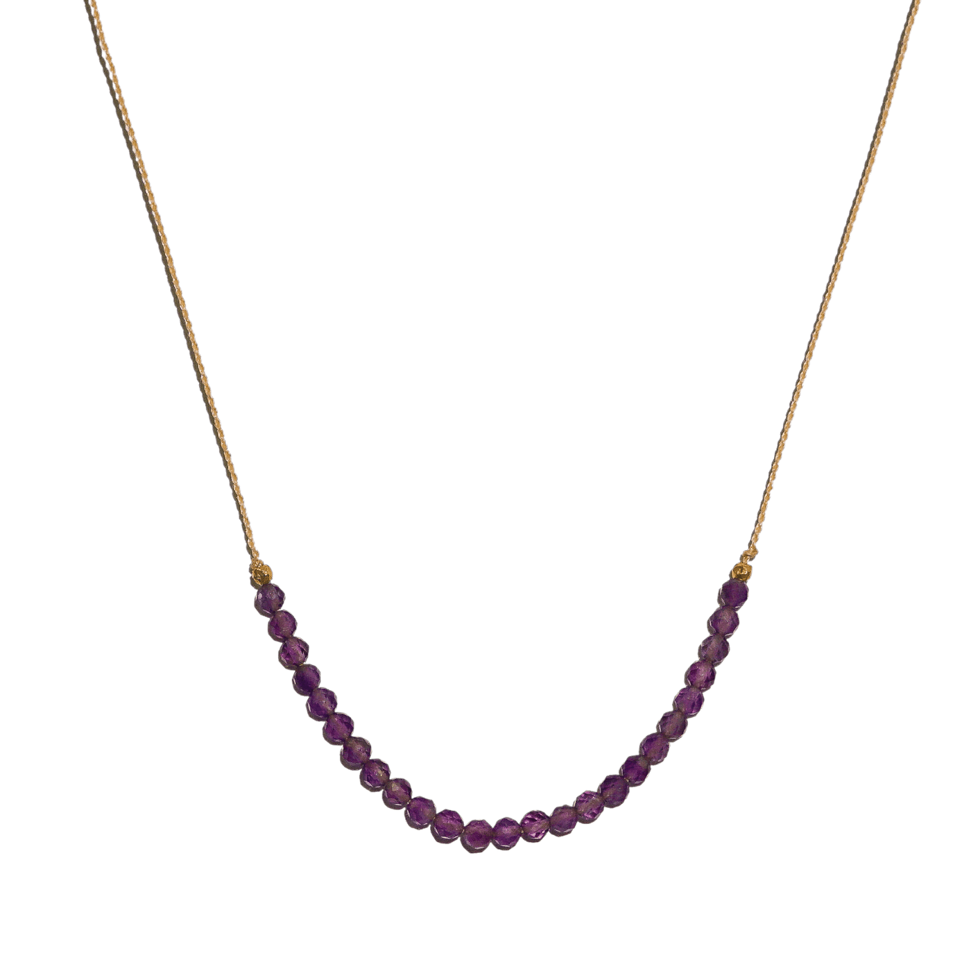 Amethyst Seed Bead Necklace