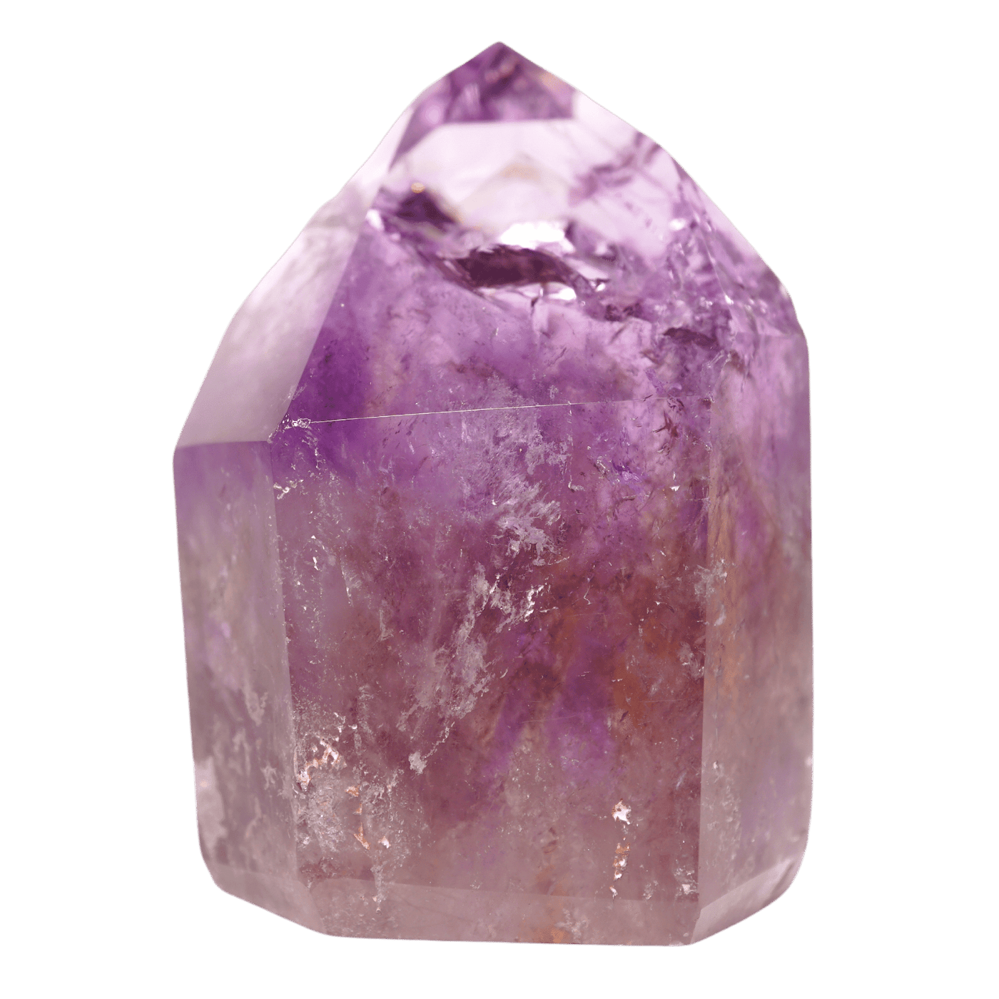 front view of Tucson Find Ametrine Freeform Point by Energy Muse