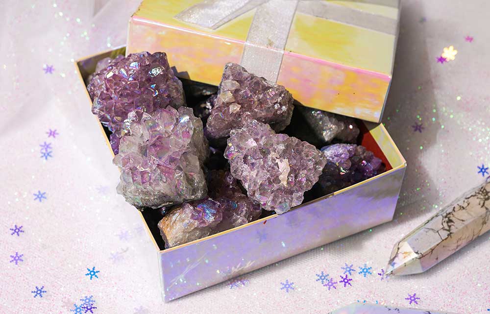 Aura Amethyst Cluster