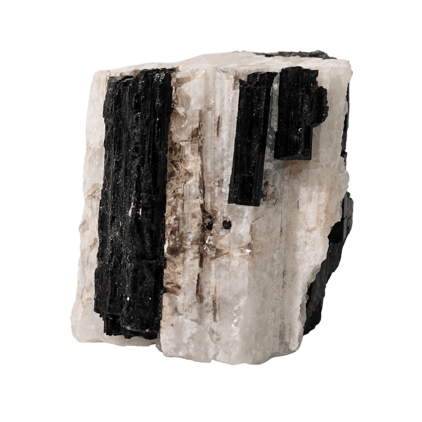 Black Tourmaline in Crystal Quartz Matrix