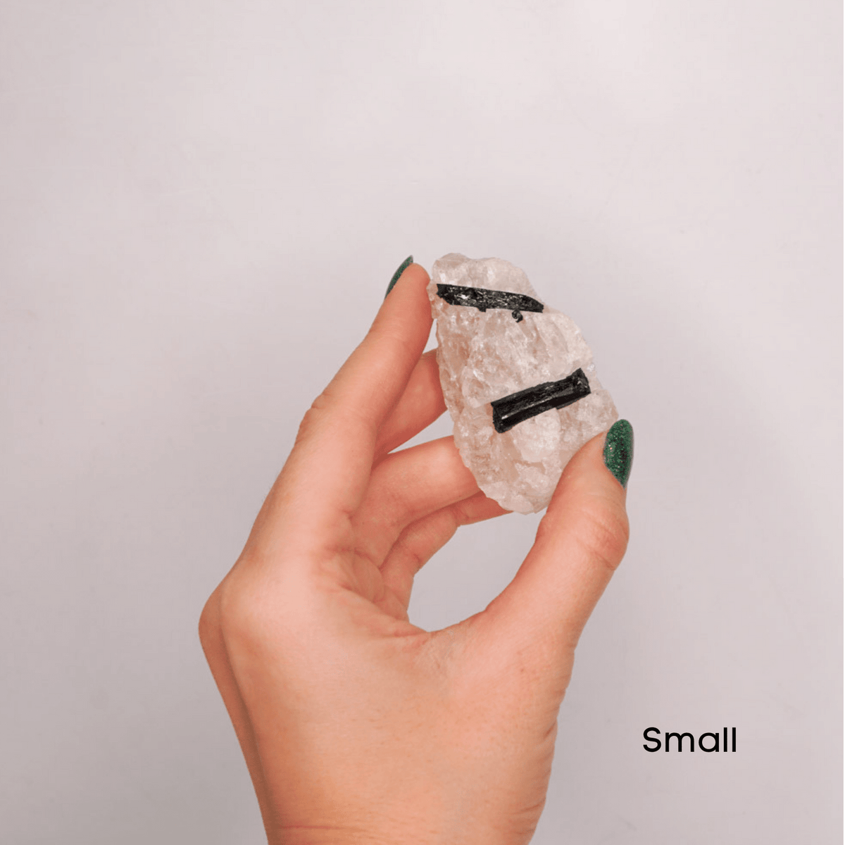 Black Tourmaline in Crystal Quartz Matrix