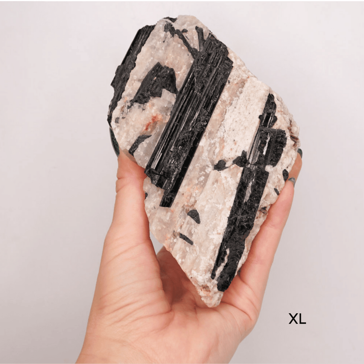 Black Tourmaline in Crystal Quartz Matrix