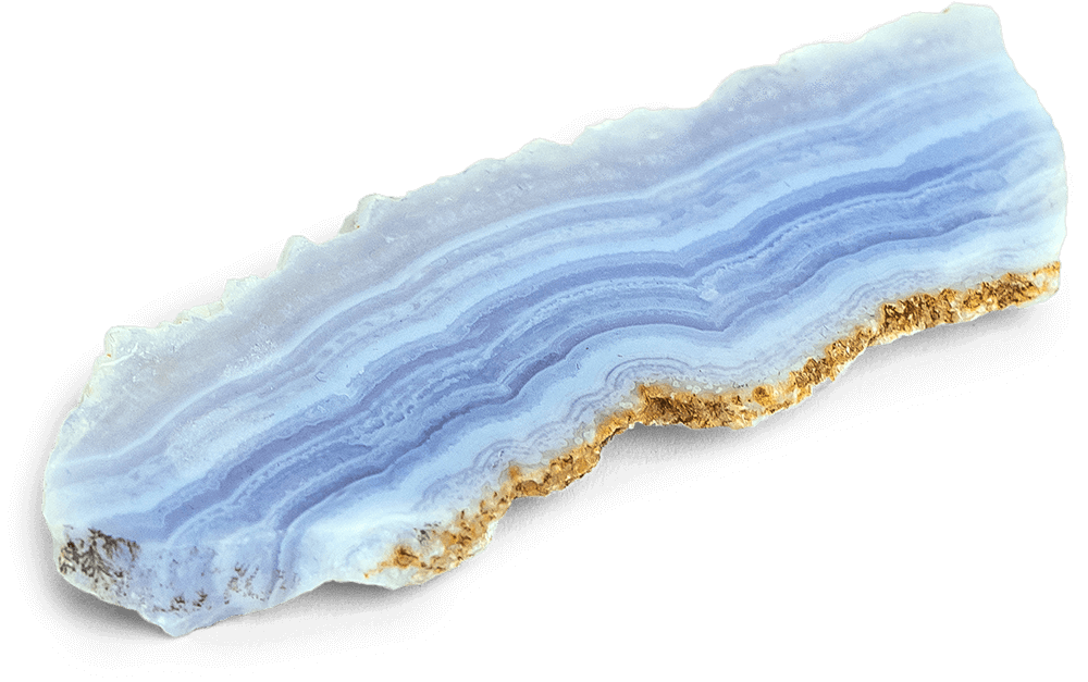 Blue Lace Agate Slice - Energy Muse