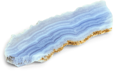 Blue Lace Agate Slice - Energy Muse