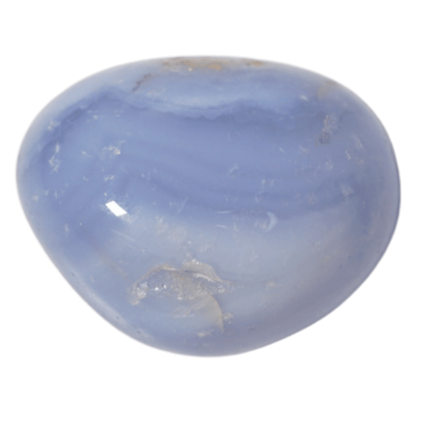 genuine blue lace agate polished tumbled stone by energy muse