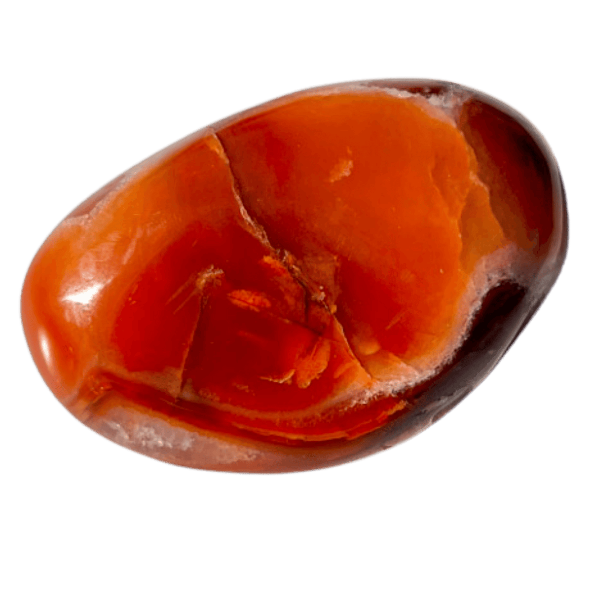 Carnelian Touchstone - Palm Stones - Energy Muse