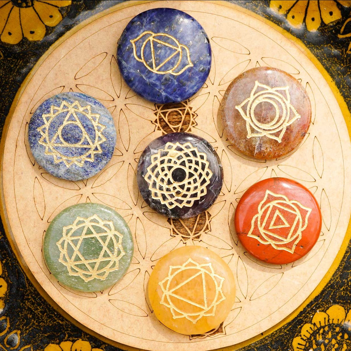 Chakra Stones Grid Set