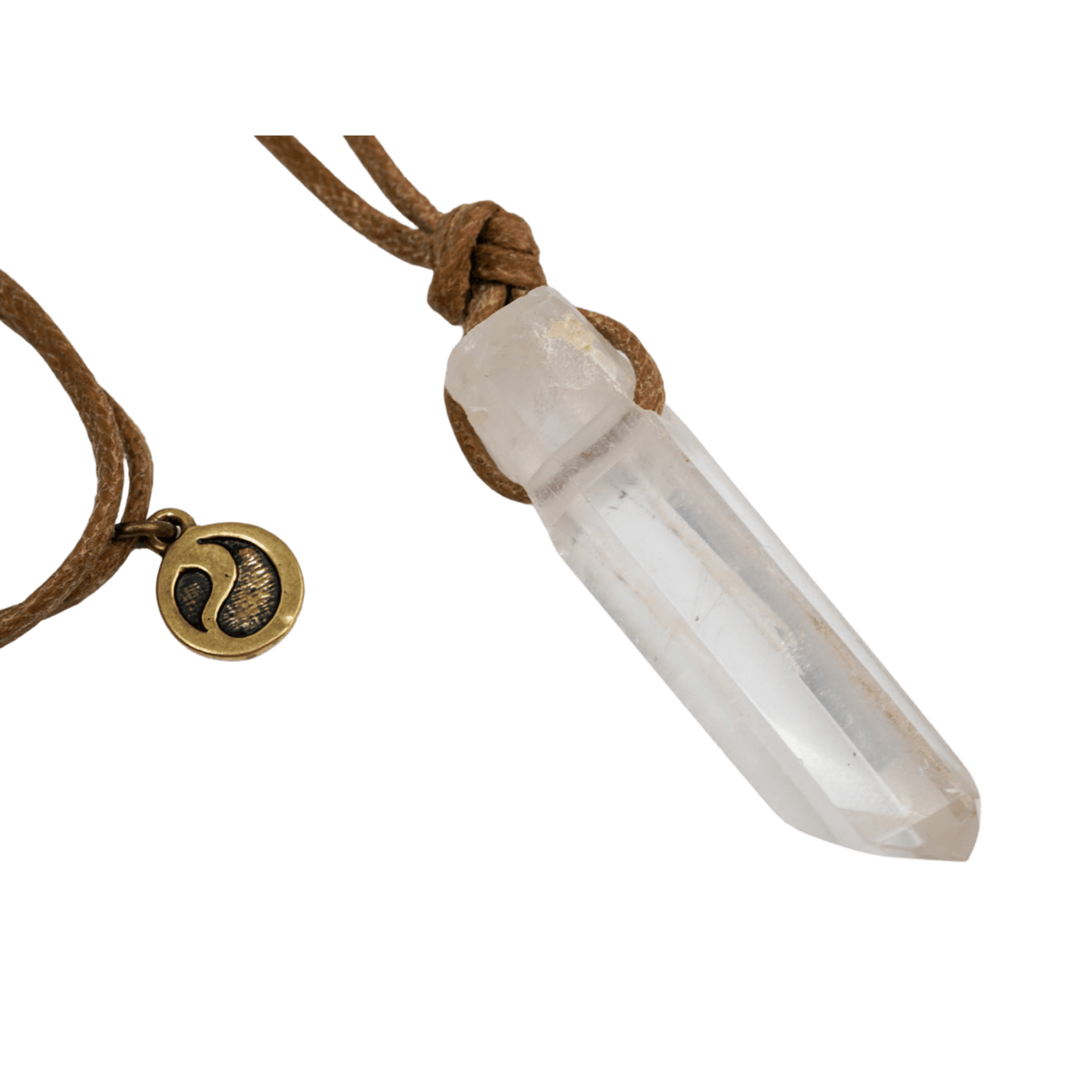 Clear Quartz Pendant Adjustable Necklace