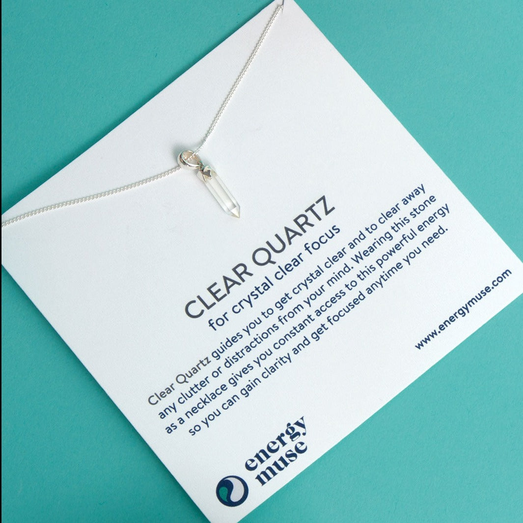 Clear Quartz CRYSTAL365 Necklace - Clear Quartz Necklace