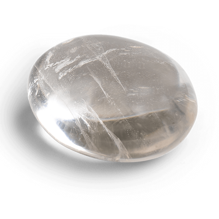 Clear Quartz Touchstone - Palm Stones - Energy Muse