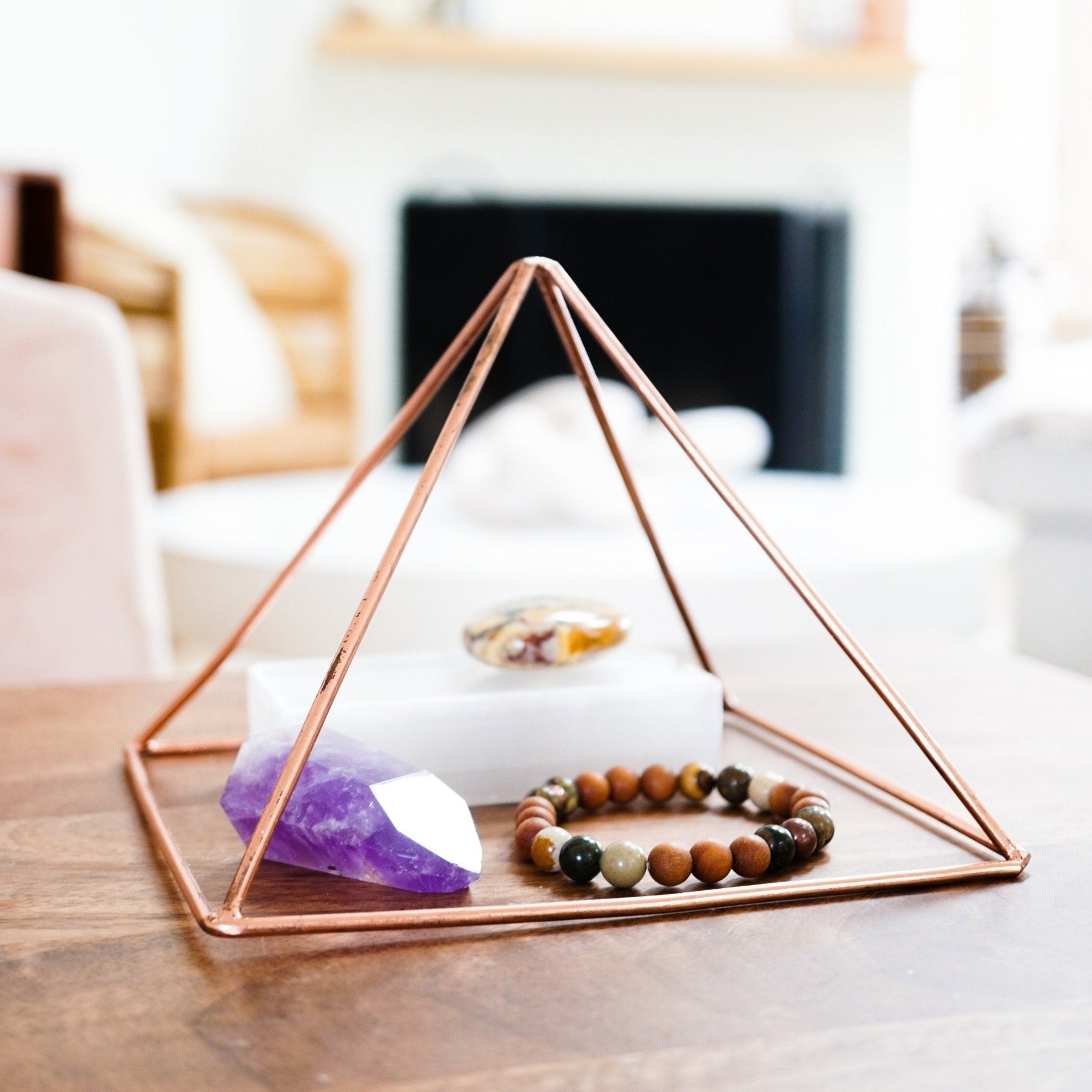 Sage Goddess Copper Pyramid for Conducting Energy Flow