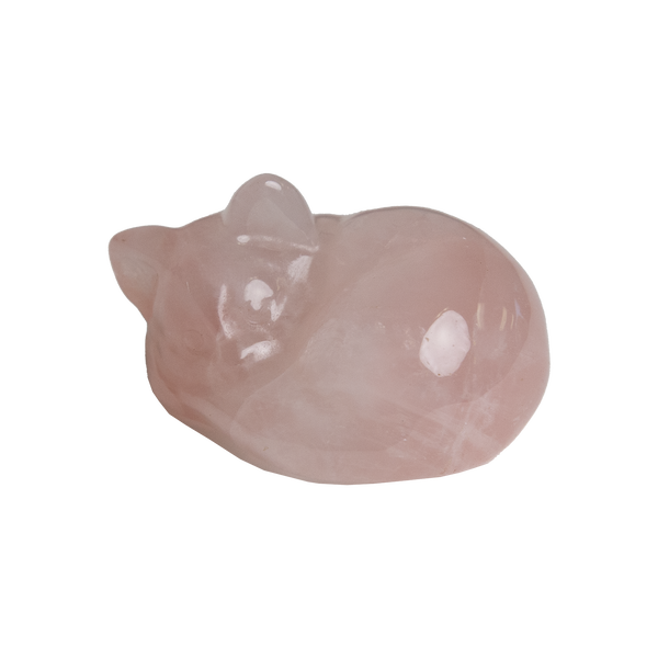 Rose Quartz Cat Crystal
