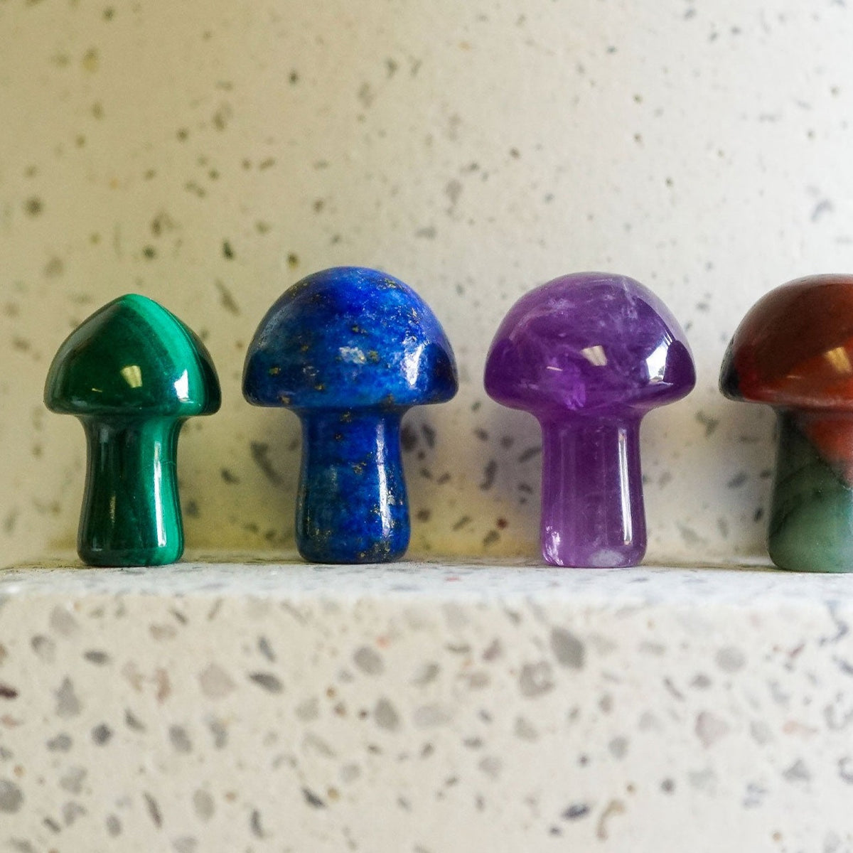 Malachite Crystal Mushroom