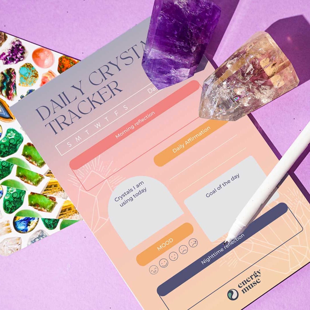Daily Crystal Tracker Notepad