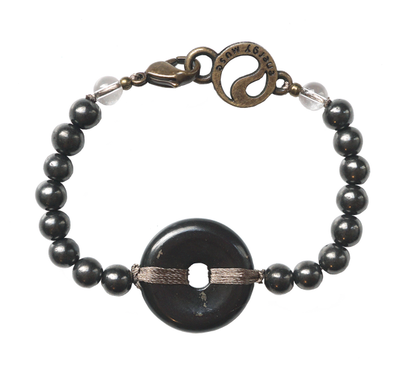 RICHRAIN Shungite Bracelet – Natural Gemstone EMF Protection For Men & Women | Elastic Band | Healing Crystal - View #5