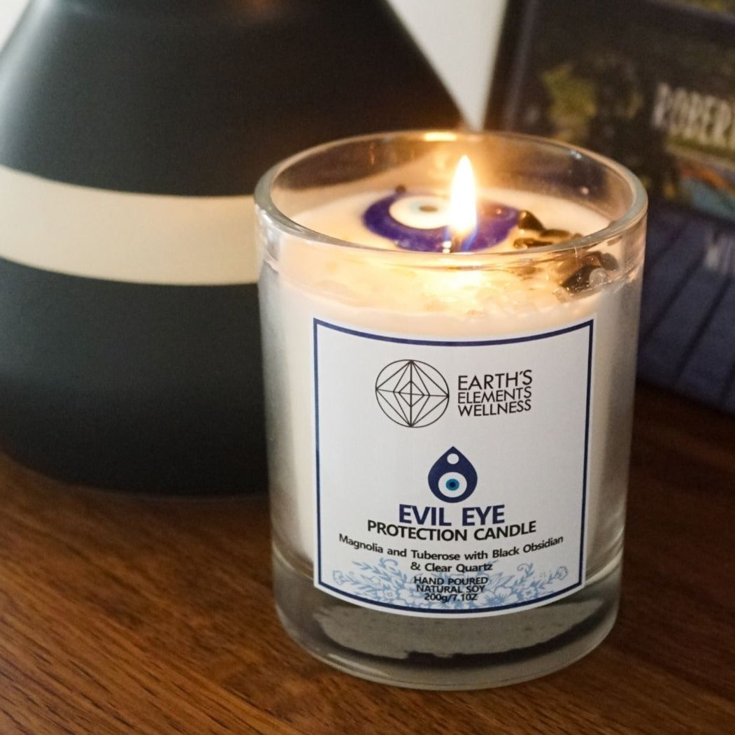 Evil Eye Protection Candle – Energy Muse