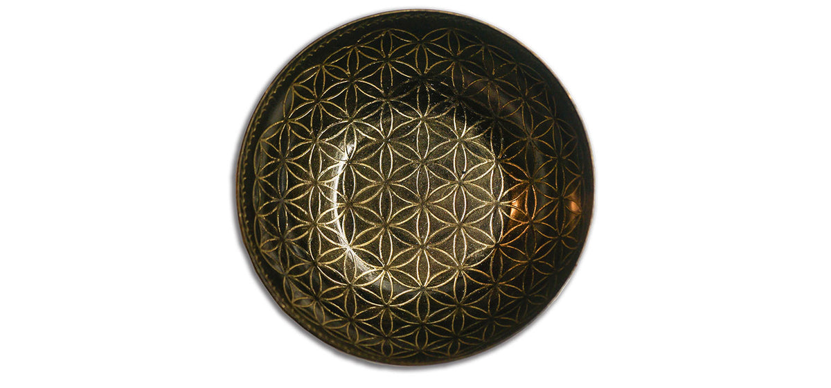 Flower of Life Brass Bowl