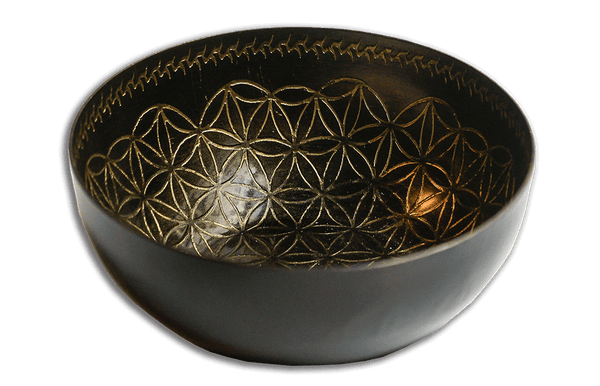 Flower of Life Brass Bowl