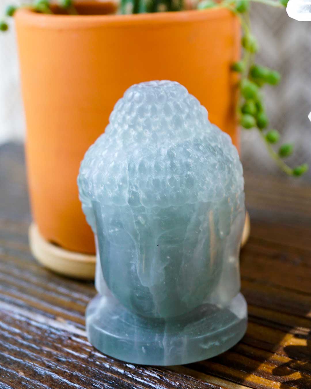 Fluorite Buddha Head
