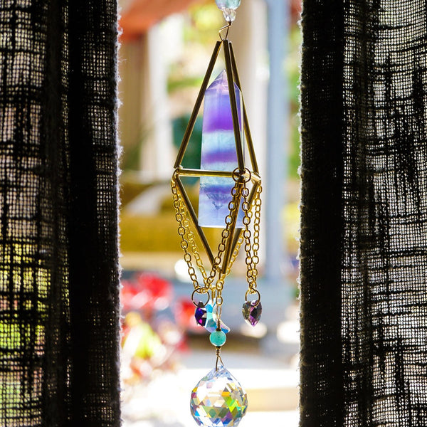 Fluorite Anniversary Crystal Chandelier