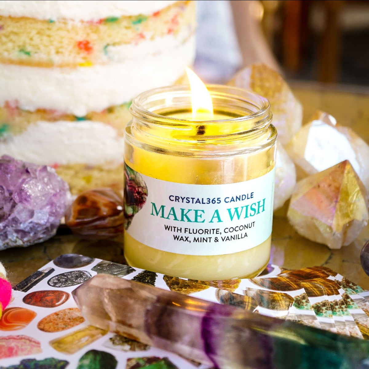 Fluorite CRYSTAL365 Candle