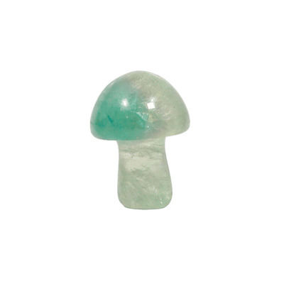 mushroom shaped figurine created from natural Fluorite crystal by Energy Muse
