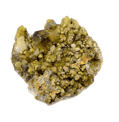 Fluorite & Epidote Included Quartz Cluster • 18lbs