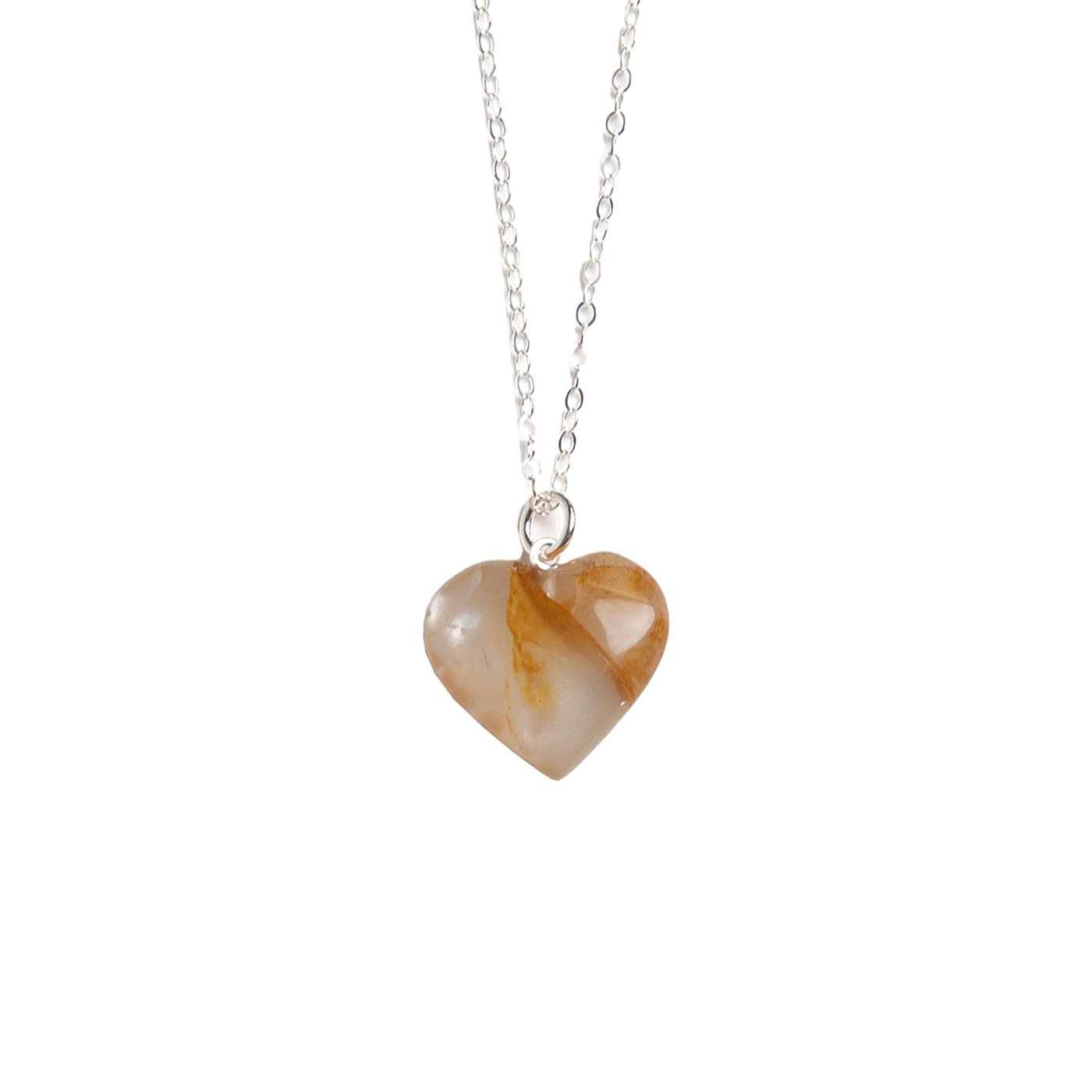 Golden Healer Heart Pendant Necklace