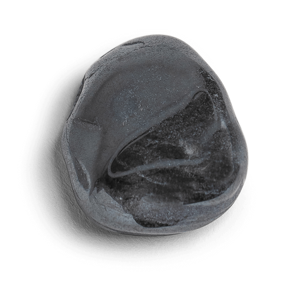 Hematite tumbled stone for powerful grounding and centering