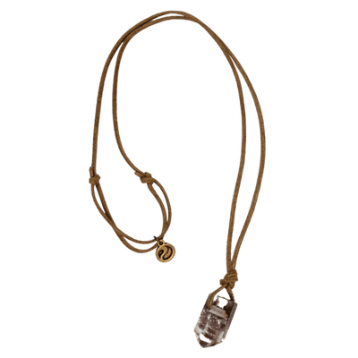 Included Quartz Pendant Adjustable Necklace