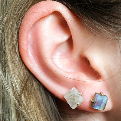 Labradorite Crystal Earrings