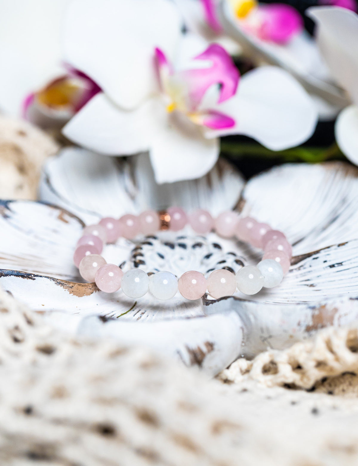 Rose Quartz Bracelet for Love - Energy Muse