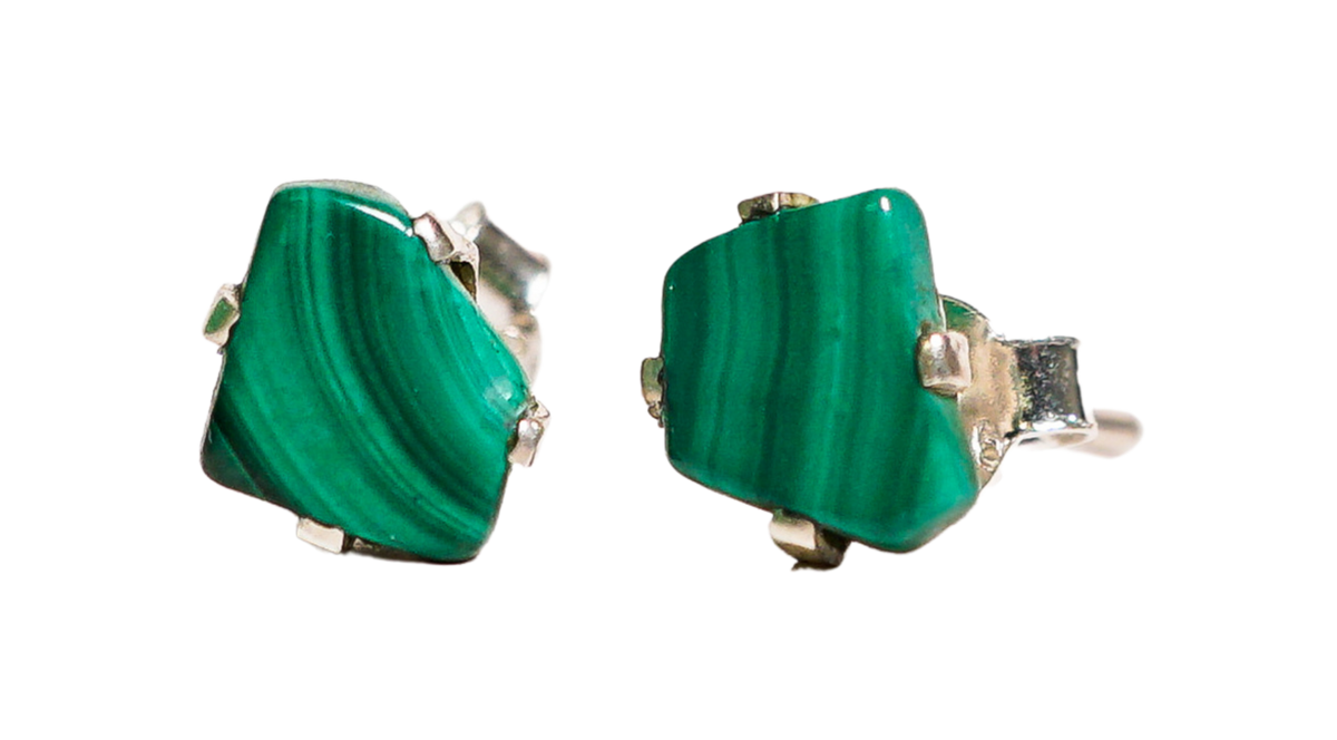 Malachite Crystal Earrings
