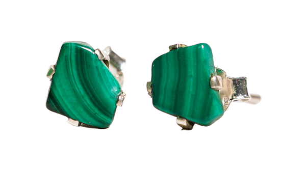 Malachite Crystal Earrings