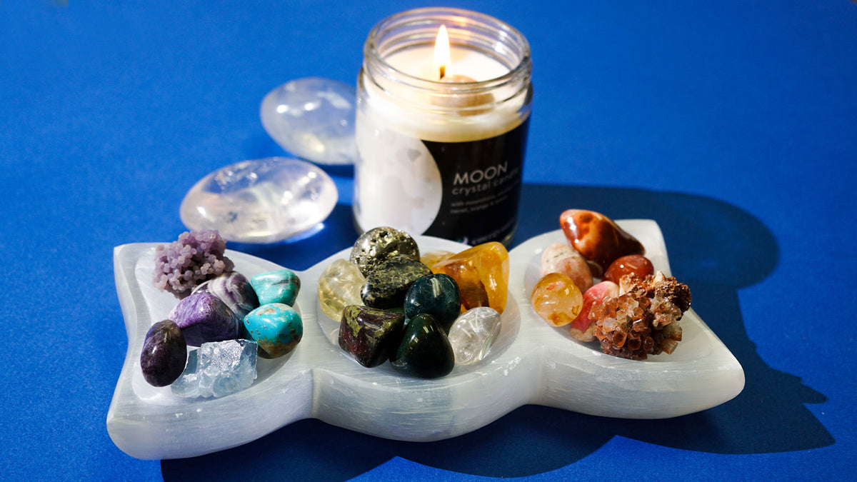 Moon Phase Selenite Tray