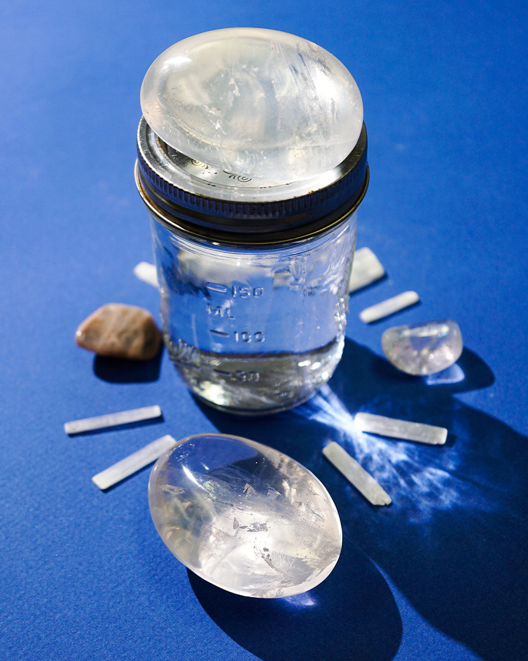 Girasol Moon Quartz Touchstone