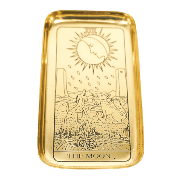 The Moon Tarot Brass Tray