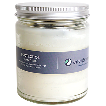 Protection Crystal Candle
