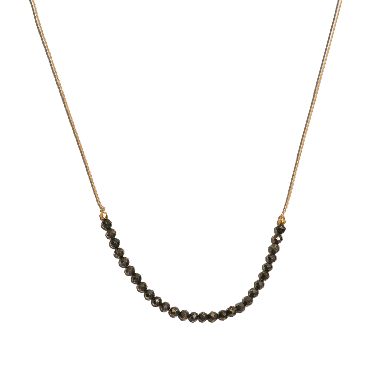 Pyrite Seed Bead Necklace