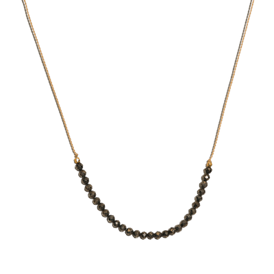 Pyrite Seed Bead Necklace