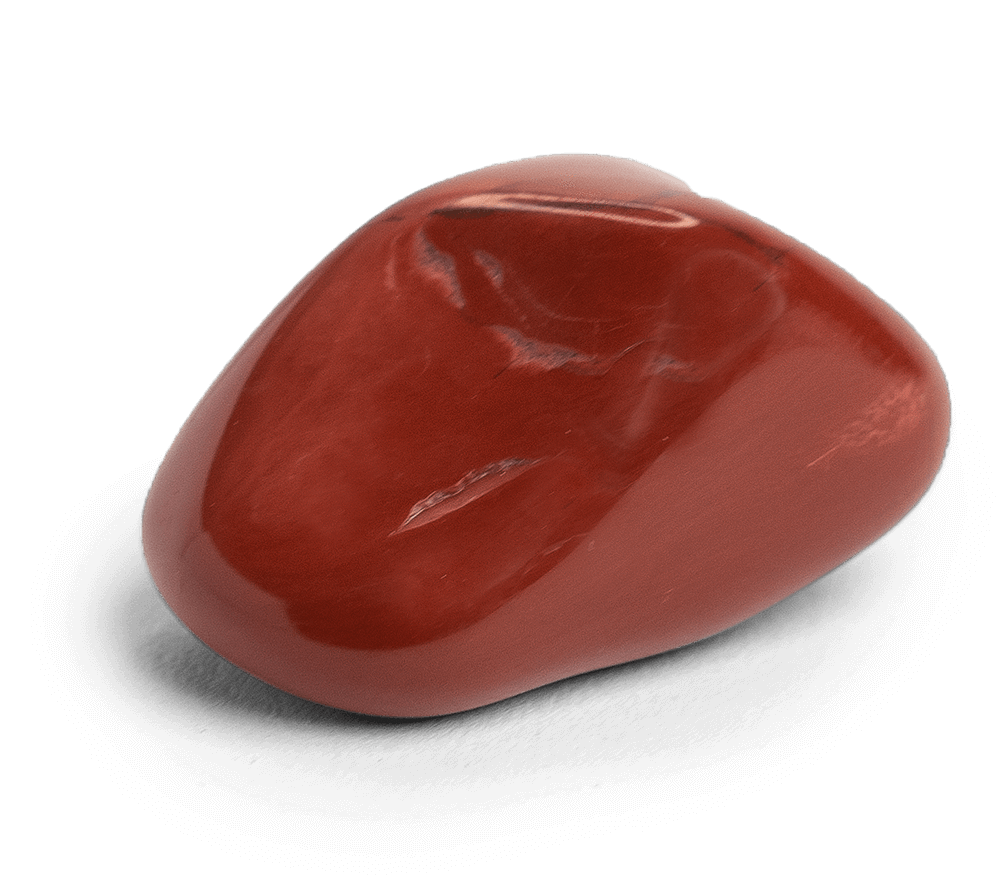 Red Jasper tumbled stone for grounding and root chakra energy