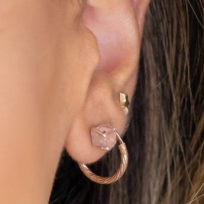 Rose Quartz Earrings