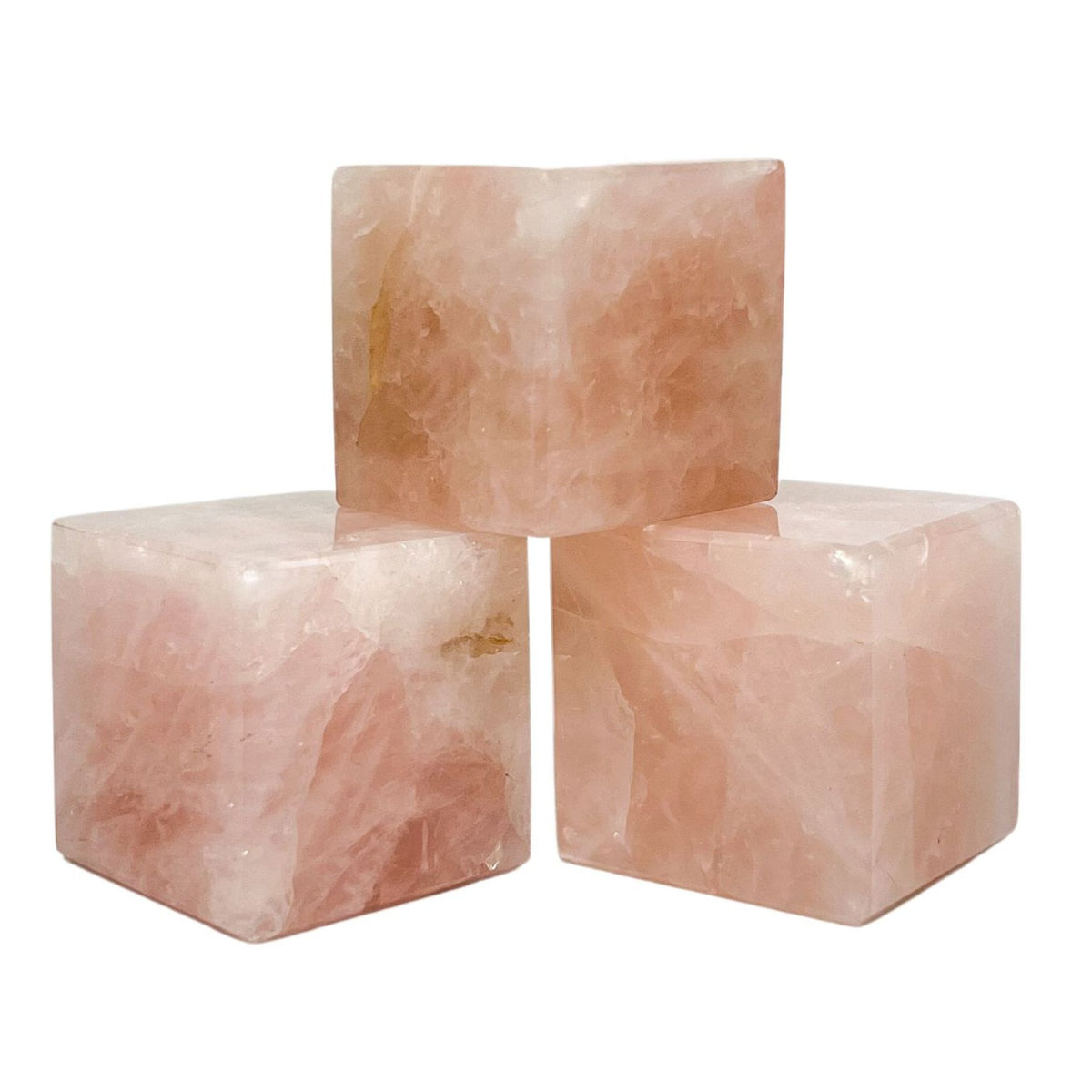 Rose Quartz Crystal Cube