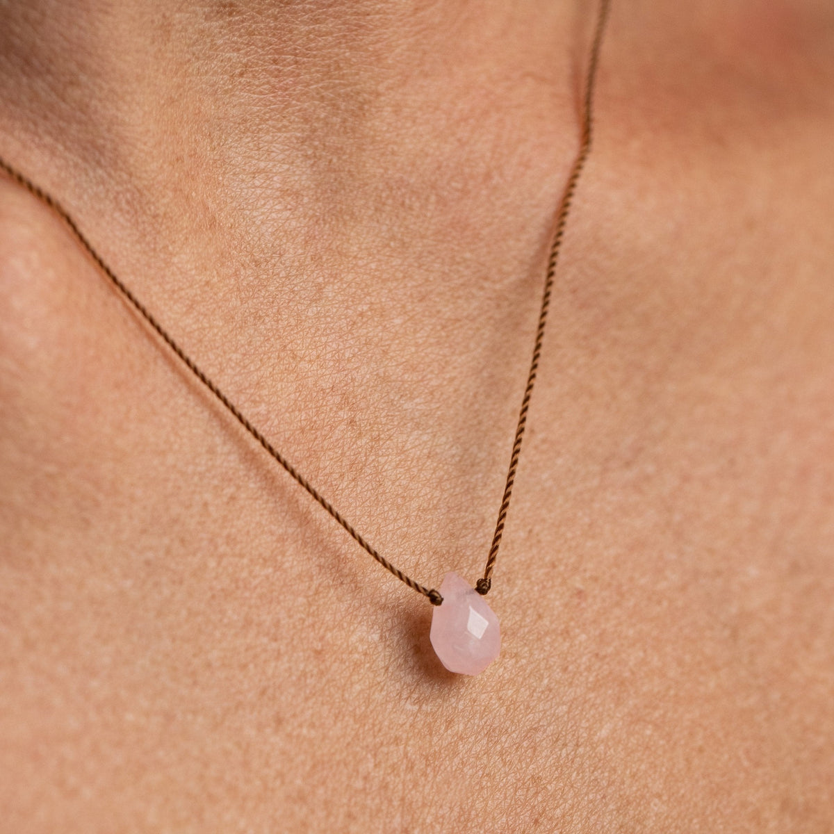 Love Junkie Necklace - Rose Quartz Necklace - Energy Muse