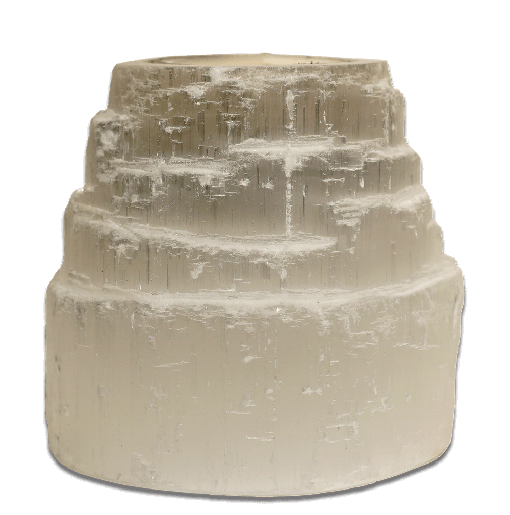 Selenite Candle Holder