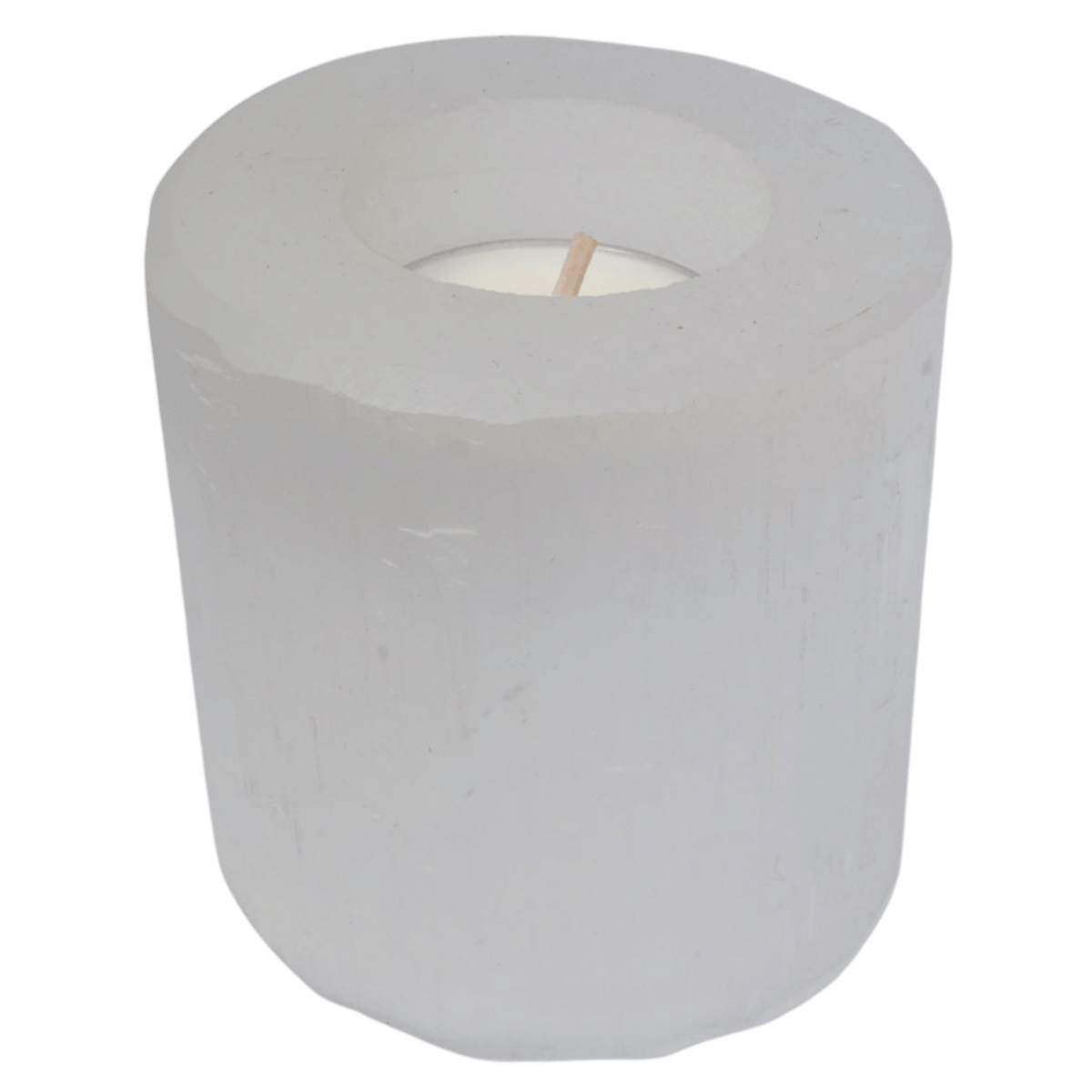 Selenite Candle Holder